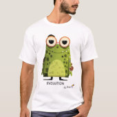 Grüner Frog mit Brille | EVOLUTION - nach Entwurf T-Shirt (Vorderseite)