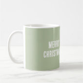 Grüner Frohe Weihnachtsbaum Kaffeetasse (Links)