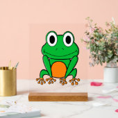 Grüner Frosch Acrylschild (Hochzeit)