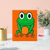 Grüner Frosch Acrylschild (Hochzeit)