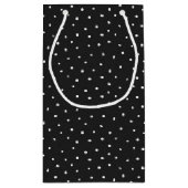 Grüner Frosch auf Button Dots Kleine Geschenktüte (Rückseite)