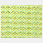 Grüner Frosch auf der Blätter Fleecedecke (Vorderseite (Horizontal))