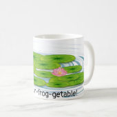 Grüner Frosch auf der Lilie Kaffeetasse (VorderseiteRechts)