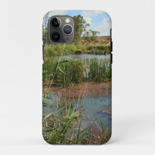 Grüner Frosch auf Schilf über Sumpf, Case-Mate iPhone Hülle