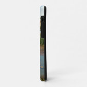 Grüner Frosch auf Schilf über Sumpf, Case-Mate iPhone Hülle (Hinten/Links)