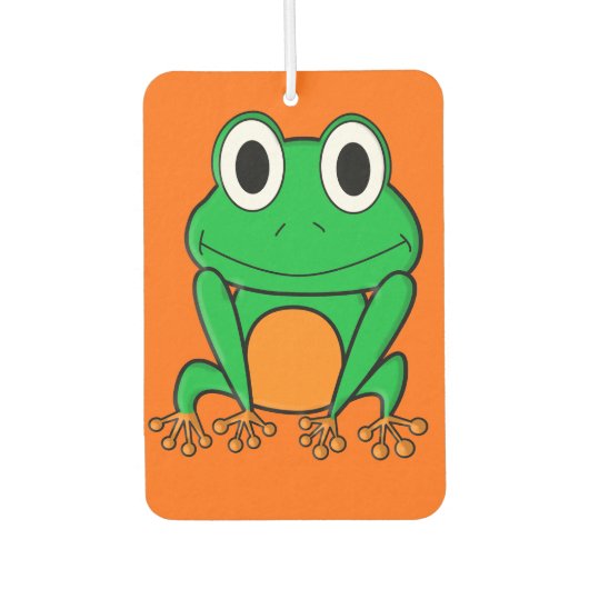 Grüner Frosch Autolufterfrischer (Vorderseite)