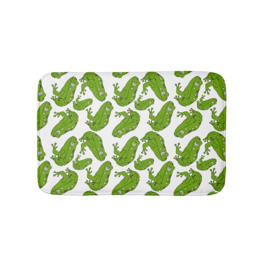 Grüner Frosch Badematte (Vorderseite)