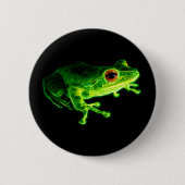 Grüner Frosch Button (Vorderseite)
