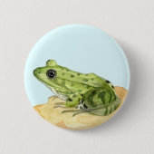 Grüner Frosch Button (Vorderseite)