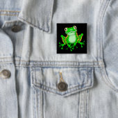 Grüner Frosch Button (Beispiel)