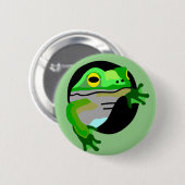 Grüner Frosch Button (Vorne & Hinten)