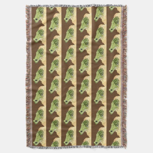 Grüner Frosch Decke (Vorderseite Vertikal)