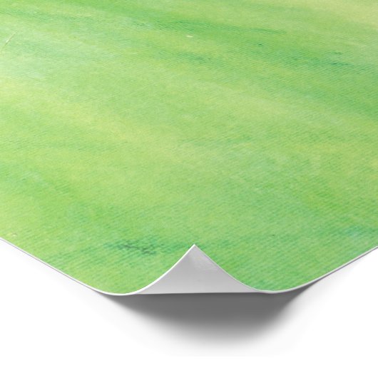 Grüner Frosch, der Sonnenstrahlen fängt Poster (Ecke)