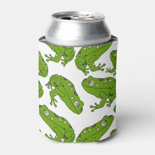 Grüner Frosch Dosenkühler (Kanne Vorderseite)