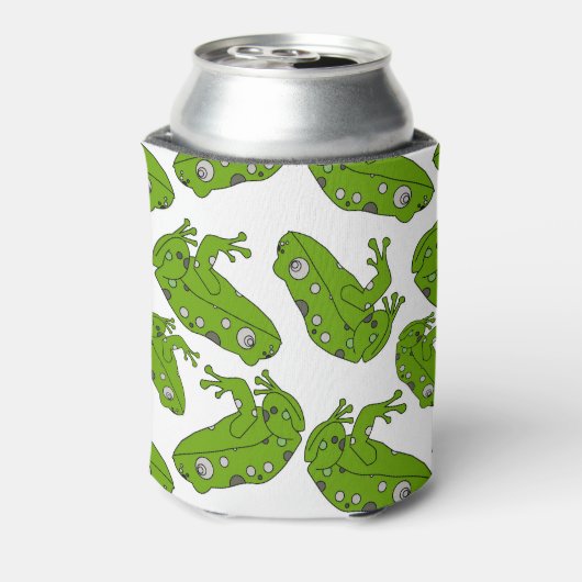 Grüner Frosch Dosenkühler (Kanne Rückseite)