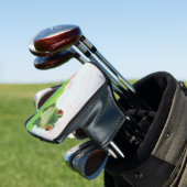 Grüner Frosch Entspannen im Teich Golf Headcover (In Situ)