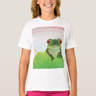 Grüner Frosch Entspannen im Teich T-Shirt