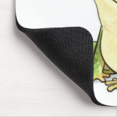 Grüner Frosch fängt eine Fliege Mousepad (Ecke)