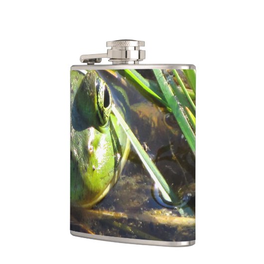 Grüner Frosch Flachmann (Links)