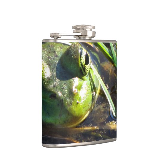 Grüner Frosch Flachmann (Rechts)