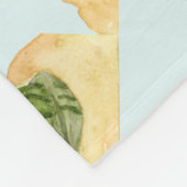 Grüner Frosch Fleecedecke (Ecke)