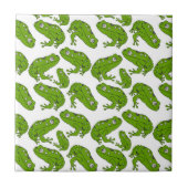 Grüner Frosch Fliese (Vorderseite)