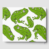 Grüner Frosch Gästebuch (Rückseite)