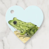 Grüner Frosch Geschenkanhänger (Vorderseite)