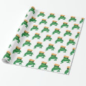 Grüner Frosch Geschenkpapier (Ungerollt)