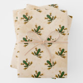 Grüner Frosch Geschenkpapier Set (Beispiel)