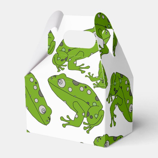 Grüner Frosch Geschenkschachtel (Rückseite)