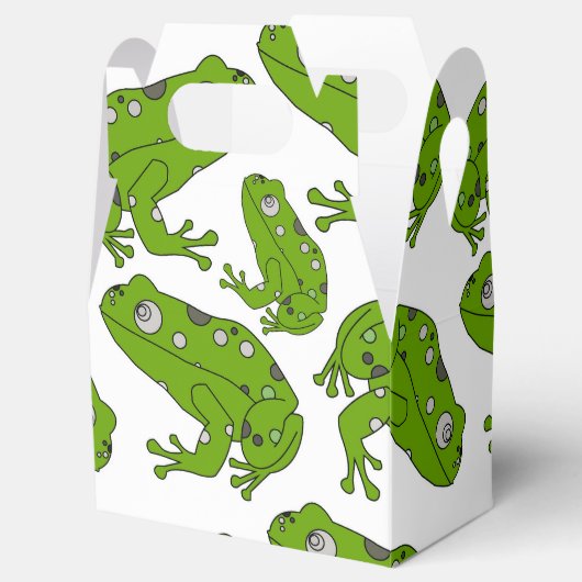 Grüner Frosch Geschenkschachtel (Geöffnet)