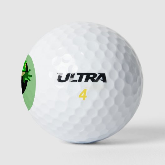 Grüner Frosch Golfball (Logo)