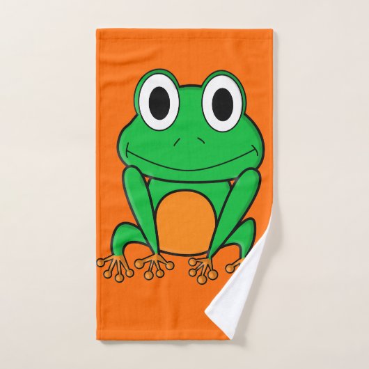 Grüner Frosch Handtuch (Handtuch)