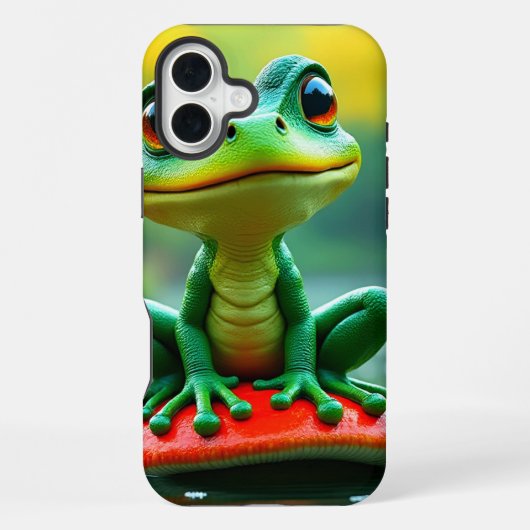 Grüner Frosch-Handyhülle iPhone Hülle (Rückseite)