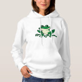 Grüner Frosch Hoodie (Vorderseite)
