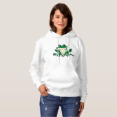 Grüner Frosch Hoodie (Vorne ganz)
