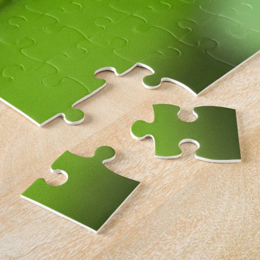 Grüner Frosch in einem Teich mit Schmetterling, Ji Puzzle (Seite)