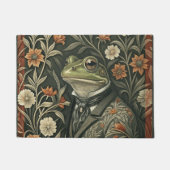 Grüner Frosch in viktorianischer Herrenbekleidung Fußmatte (Vorderseite)