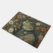 Grüner Frosch in viktorianischer Herrenbekleidung Fußmatte (Schrägansicht)