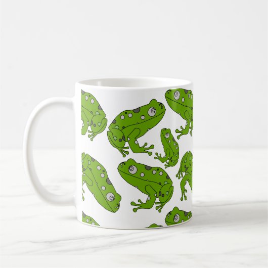 Grüner Frosch Kaffeetasse (Links)