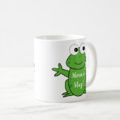 Grüner Frosch Kaffeetasse (VorderseiteRechts)