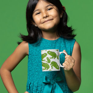 Grüner Frosch Kaffeetasse