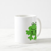 Grüner Frosch Kaffeetasse (VorderseiteRechts)