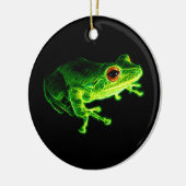 Grüner Frosch Keramikornament (Links)