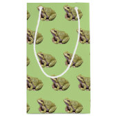 Grüner Frosch Kleine Geschenktüte (Rückseite)