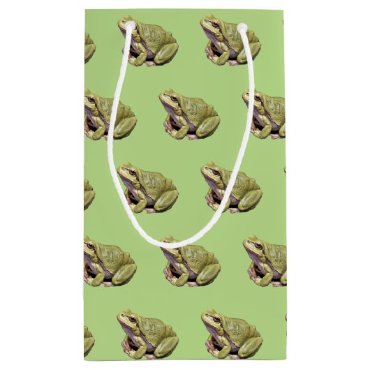 Grüner Frosch Kleine Geschenktüte (Rückseite)
