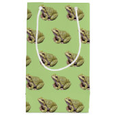 Grüner Frosch Kleine Geschenktüte (Vorderseite)