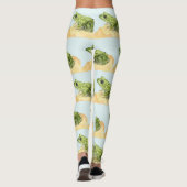 Grüner Frosch Leggings (Rückseite)