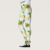 Grüner Frosch Leggings (Links)